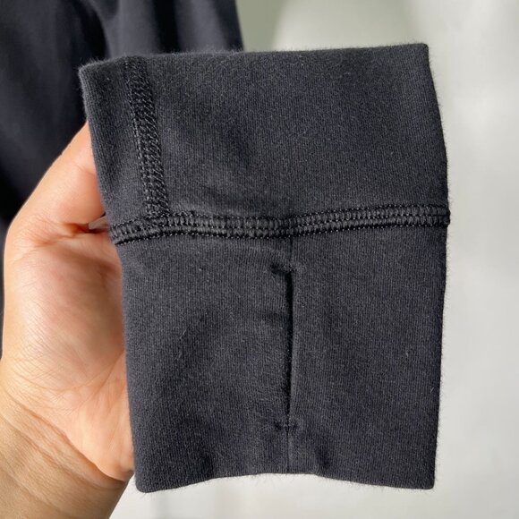 Lululemon Women's Black Voyage Pullover Crewneck Long Sleeve T-Shirt Size 4 - Picture 9 of 9